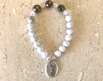 Saint Michael Bracelet St Michael Bracelet Arch Angel Michael Bracelet Saint Michael the Protector Jewelry Faith Jewelry