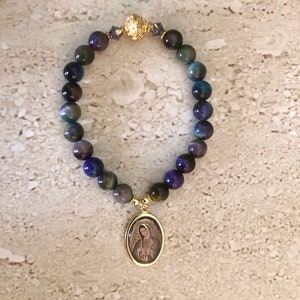 Our Lady of Guadalupe Bracelet Faith Jewelry Religious Gift Christian Jewelry Mother Mary Virgin Mary Our Lady of Guadalupe Gift Handmade