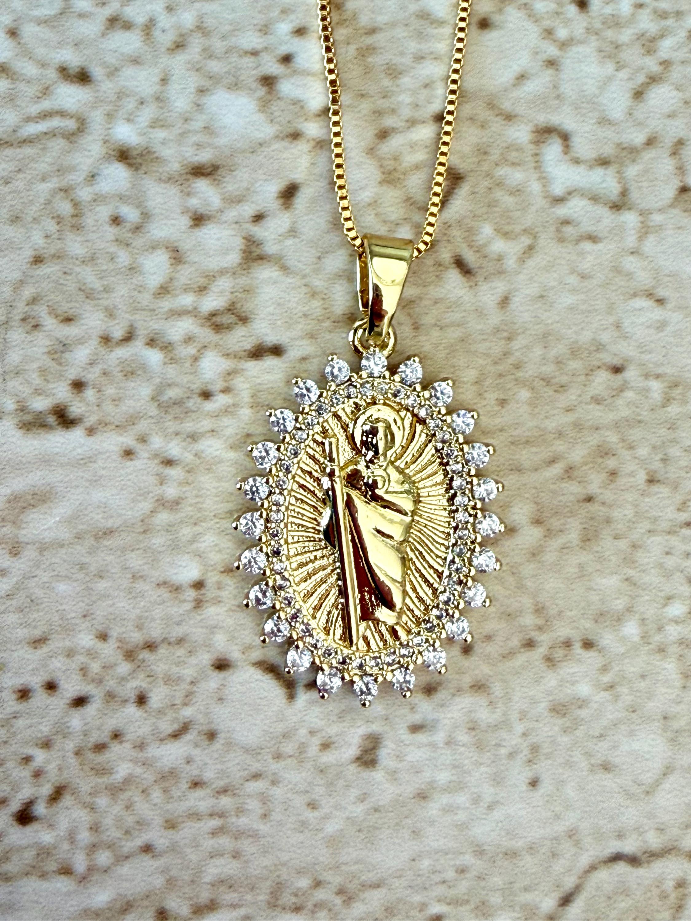 Saint Jude Pendant Saint Jude Necklace Saint Jude Patron Saint of Lost ...