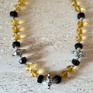 Citrine Necklace Citrine Strand Necklace Smoky Quartz Necklace Gemstone Necklace Citrine Necklace November Birthstone Handmade Necklace