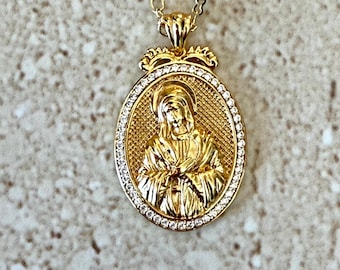 Our Lady of Guadalupe Necklace Our Lady of Guadalupe Pendant Religious Gift Faith Jewelry Blessed Mother Virgin Mary