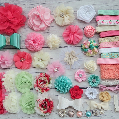 Baby Shower Headband Station Kit DIY Headband Making Etsy