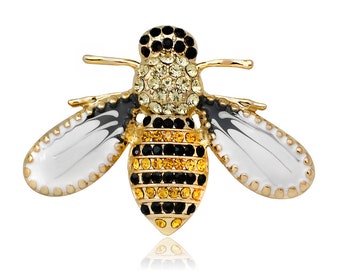 Bumble Bee Brooch Honey Bee Pin, Craft Supply Bee, Fashion Jewelry, For Women Party Banquet Rhinestone Brooch Pins, Accessoires de bijoux