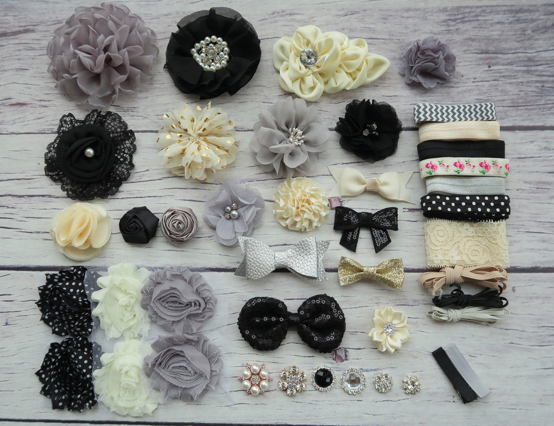 Baby Shower Headband Station Kitdiy Headband Making Kitfirst Etsy