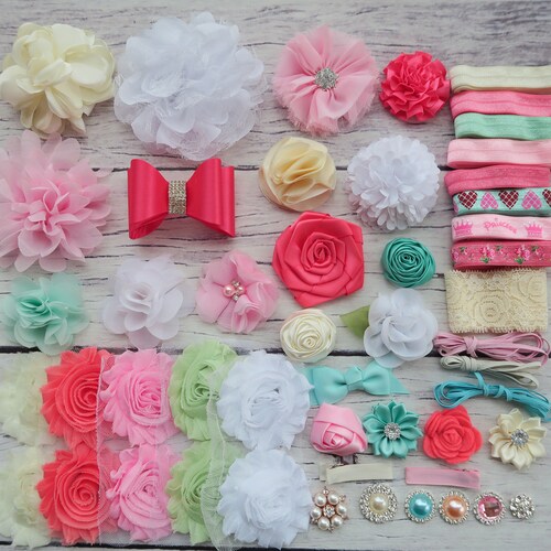 Baby Shower Headband Station Kit DIY Headband Making Etsy