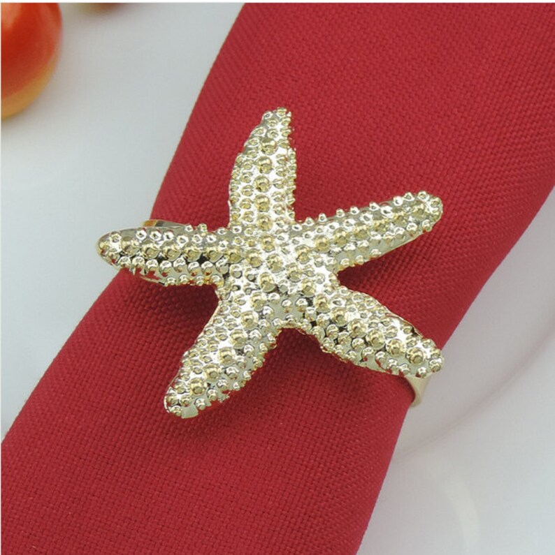 starfish napkin rings