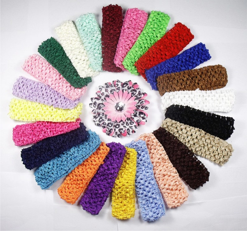 100pcs 1.5 Waffle Wholesale Baby Headband Elastic Baby Etsy