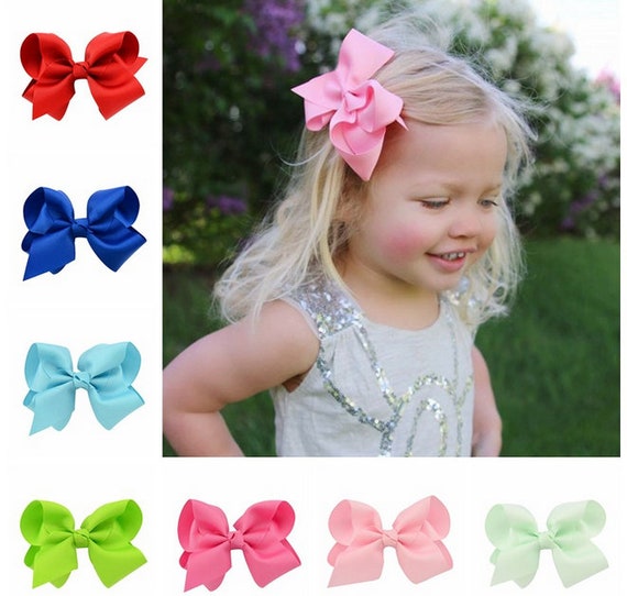 School...Pigtails Bows silver dots 3.5/" wide lot of 2...4 total bows as picture