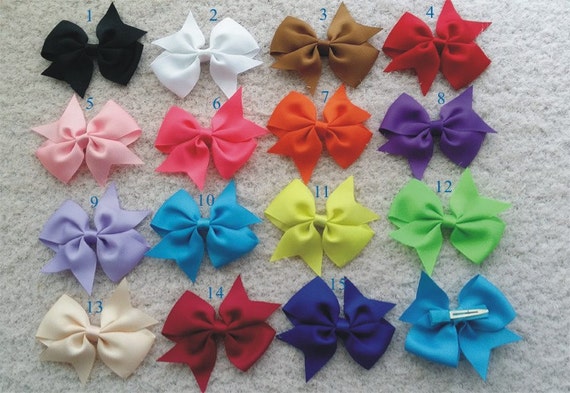Set Of 30 Pieces 3 3 5 Inch Baby Hair Bows Hair Bows Etsy
