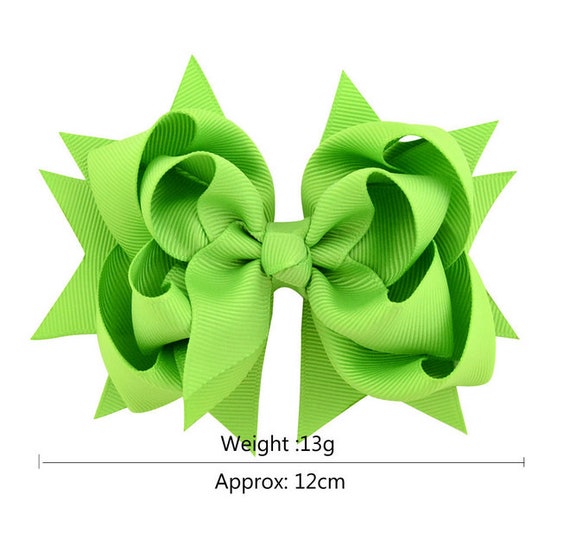 Lot 20pcs 3.5 Inch Baby Hair Bows For Girls Kids Hair Bands Alligator Hair Clip