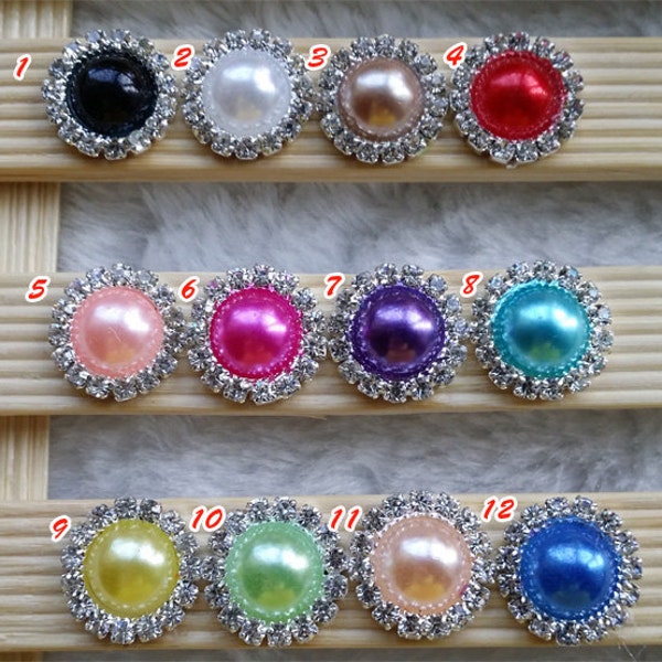 Rhinestone Bow Buttons - Etsy