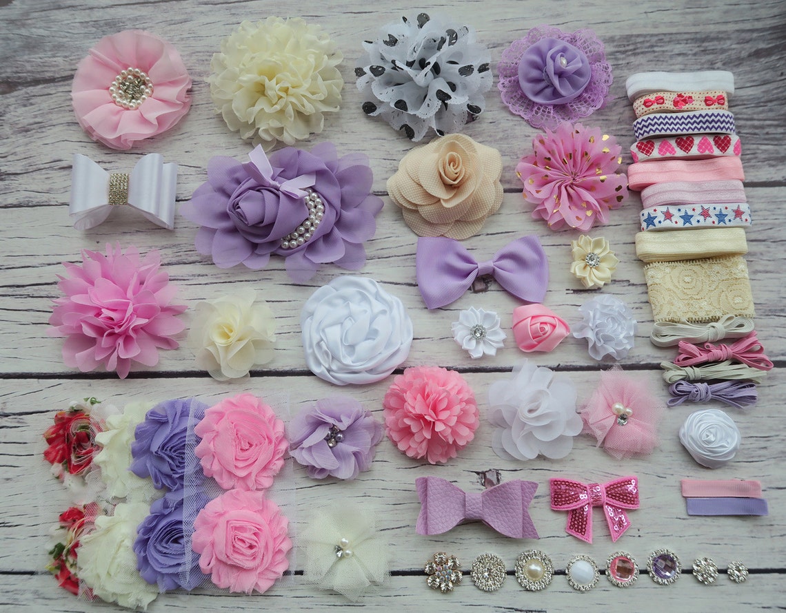 Baby Shower Headband Station Kitdiy Headband Making Kitfirst Etsy
