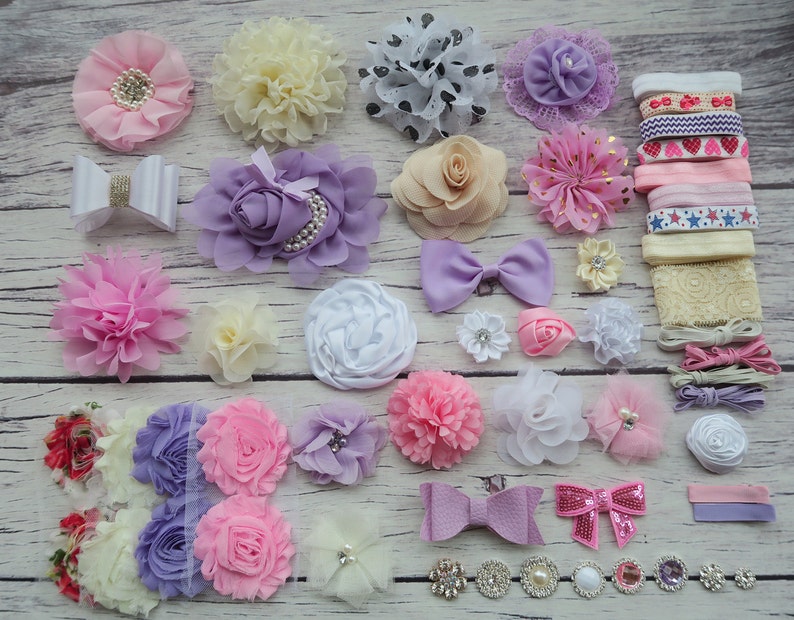 Baby Shower Headband Station Kitdiy Headband Making Kitfirst Etsy