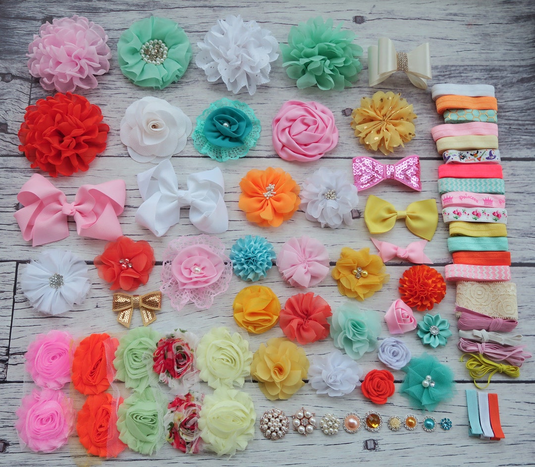 Baby Shower Headband Station Kit,diy Headband Making Kit,first Birthday