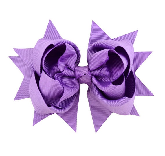 School...Pigtails Bows silver dots 3.5/" wide lot of 2...4 total bows as picture