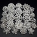 24PCS Silver Crystal Rhinestone Brooch Pins Wedding Favor Brooch Gift Decor Invitation Embellishment Supplies Cake Hair Comb a07/10 