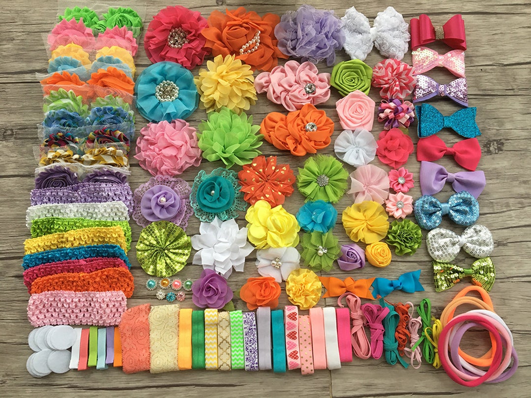 DIY Headband Making Kit,baby Shower Headband Station Kit,first Birthday