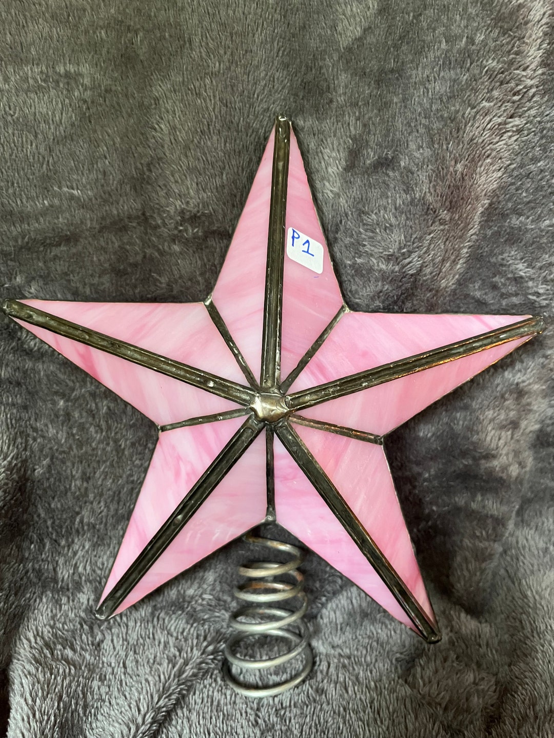 Stained Glass Christmas Tree Topper Etsy
