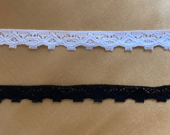 1/2 Inch Lace Elastic with Picot Edging