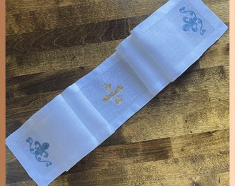 Maniturgium bordado a mano - 100% lino