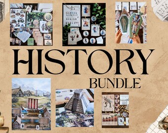 Kids History Printable Bundle: Ancient Egypt, Greece, Maya, Vikings