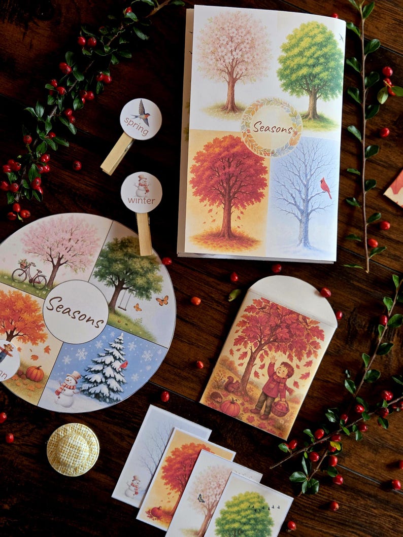 Seasons Printable Junk Journal – Spring, Summer, Fall, Winter ...