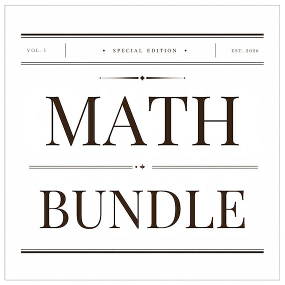 Elementary Math Mega Bundle | Hands-On Math Activities | Time, Geometry, Fractions, Multiplication, Division, Money & Measurement