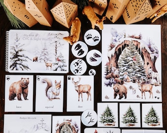Winter Unit Study: Animals, Tracks and Advent Calendar