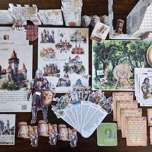 Castles, Castles of the World, Medieval Castles, Robin Hood, King Arthur, History, Princess, Homeschool Curriculum, Printables, Pretend Play