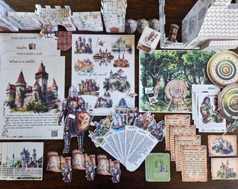 Castles of the World Printable Pack: History, Games, Activities (PDF)