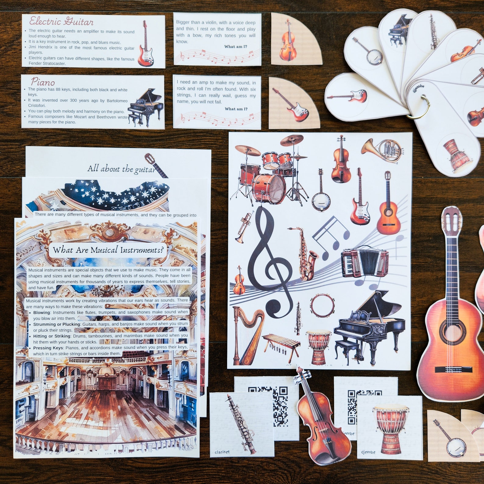Printable Instruments Craft Musical Instruments Printable Pack: Montessori Music Education - Etsy