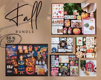 Fall Learning Bundle | Farm, Apples, Pumpkins, Mushrooms, Halloween & Spiders Unit Studies