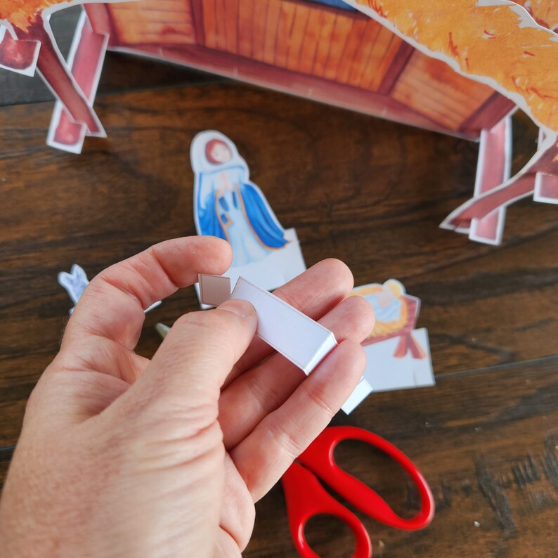 Manger, Nativity, Christmas Scene, Paper Nativity Scene, Homeschool ...