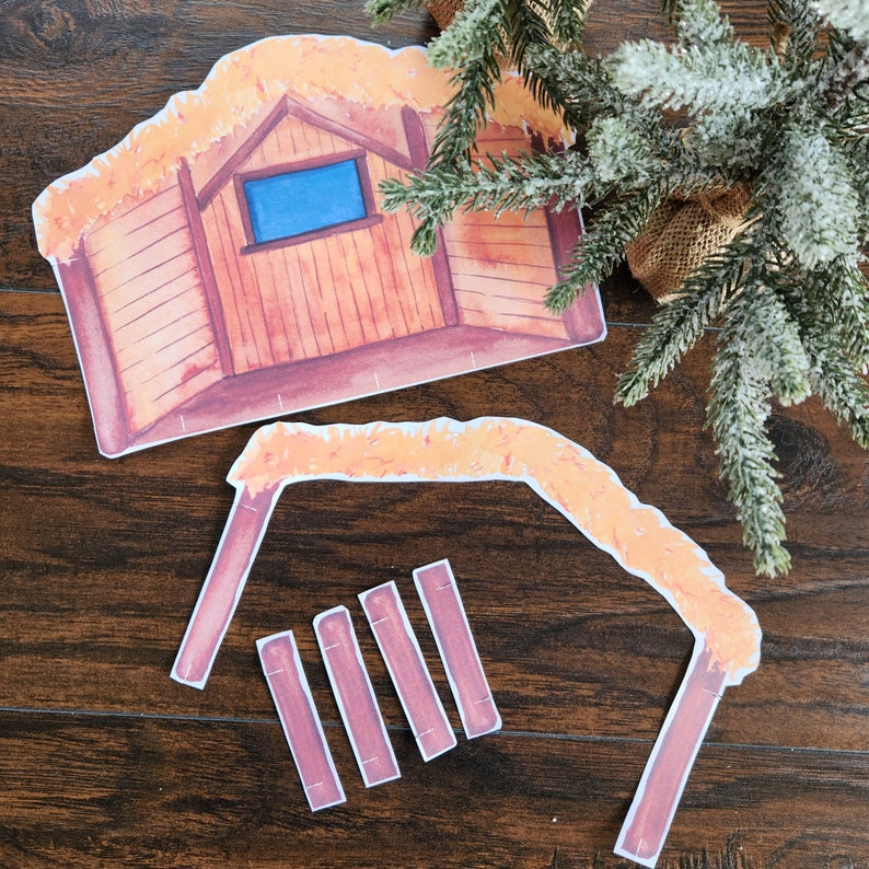 Manger, Nativity, Christmas Scene, Paper Nativity Scene, Homeschool ...