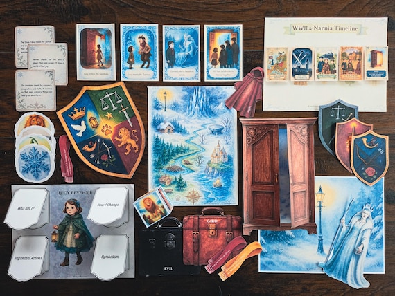 Narnia Unit Study: The Lion, the Witch, and the Wardrobe (130-Page Printable Pack)