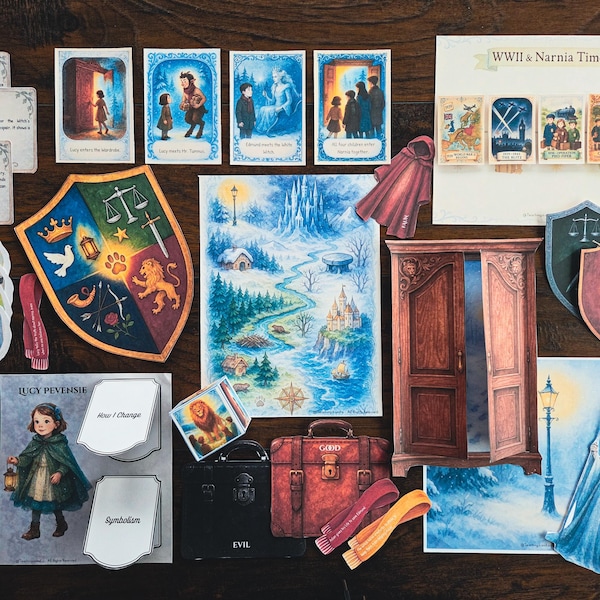 Narnia Unit Study: The Lion, the Witch, and the Wardrobe (130-Page Printable Pack)