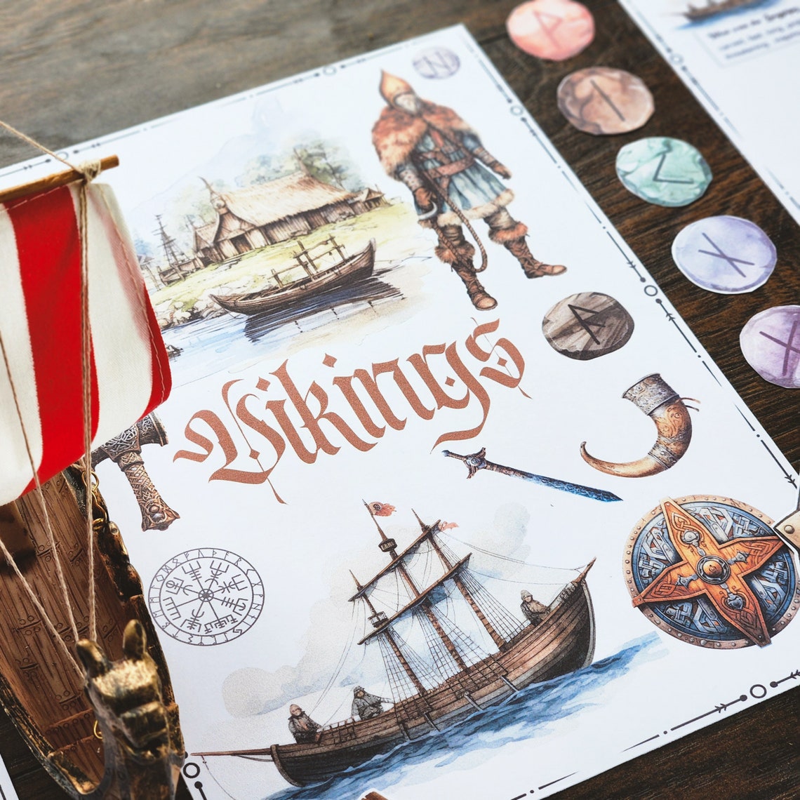 Vikings, Vikings Unit Study, Homeschool , Printables, Norse, Vikings ...
