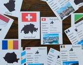 World Countries Fact Cards: Geography Homeschool Activity (Printable)