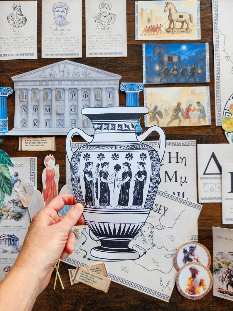 Ancient Greece Activity Pack: History, Myths, and Crafts (digital ...