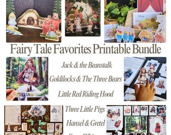 Fairy Tale Activity Bundle: 6 Classic Story Packs (PDF Download)