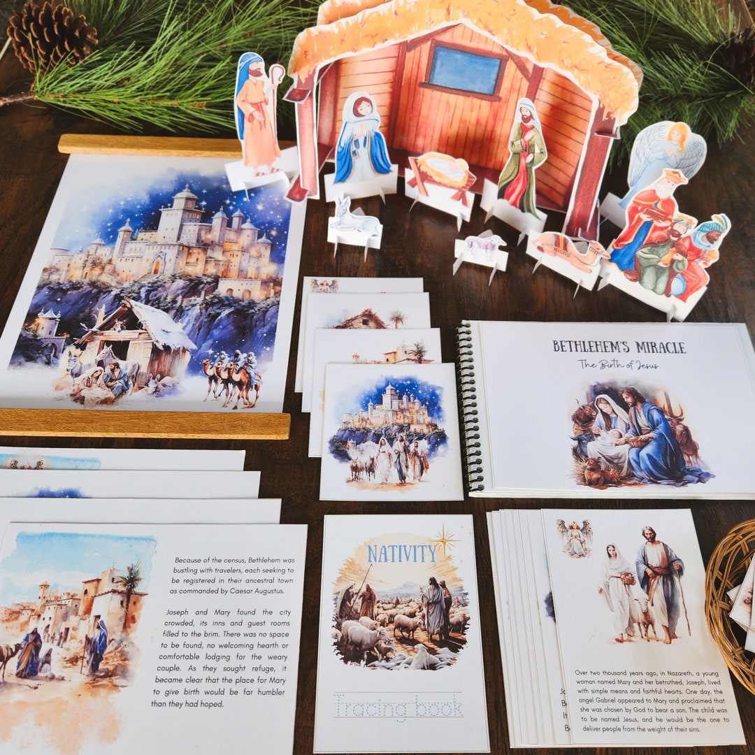 Nativity Study Pack, Printable Nativity Pack, Christmas Pack, Christmas