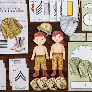 U.S.ARMY Learning Pack, Military Ranks, Military Learning, Military Life, U.S. Armed Forces, Hands On Activities, Soldiers, USA