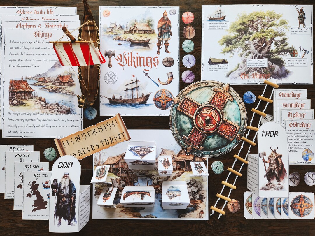 Vikings, Vikings Unit Study, Homeschool , Printables, Norse, Vikings ...