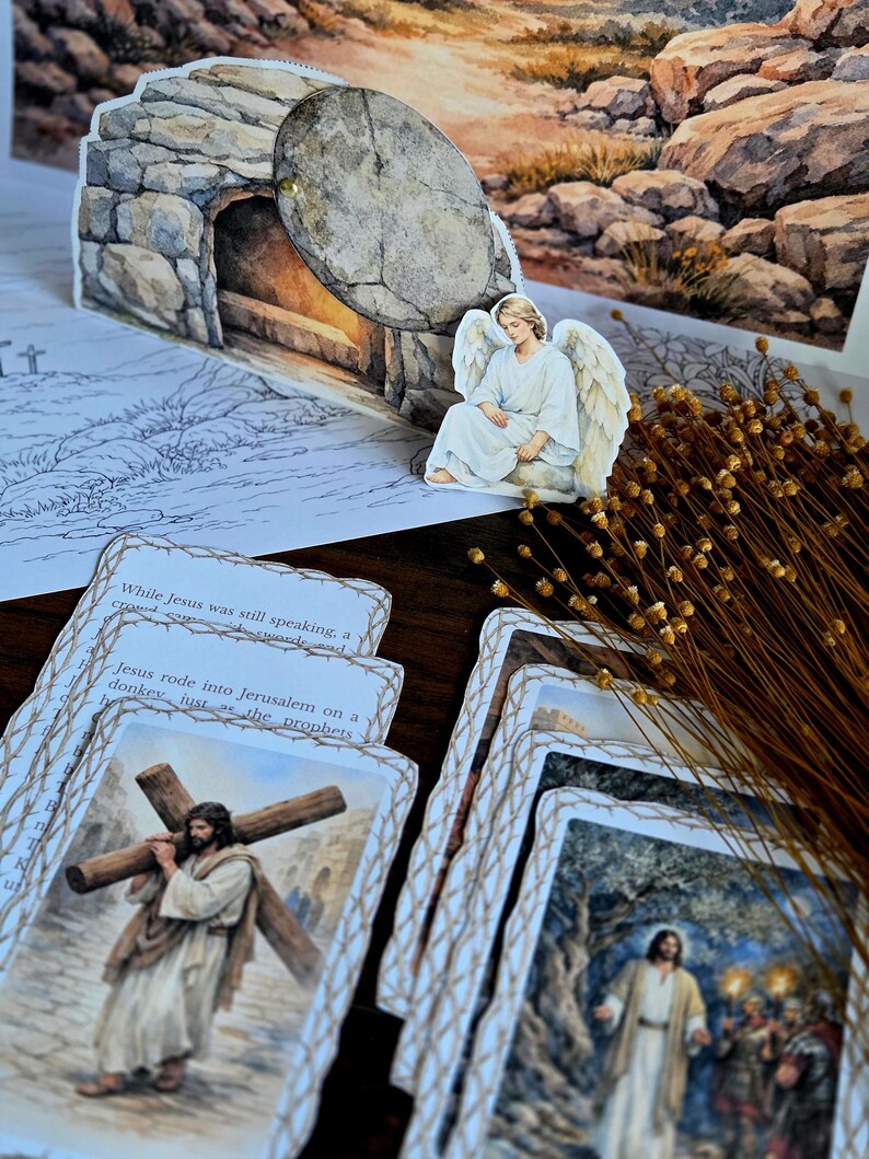 Resurrection Story Printable Pack | Christian Easter Bible Study, 3D ...