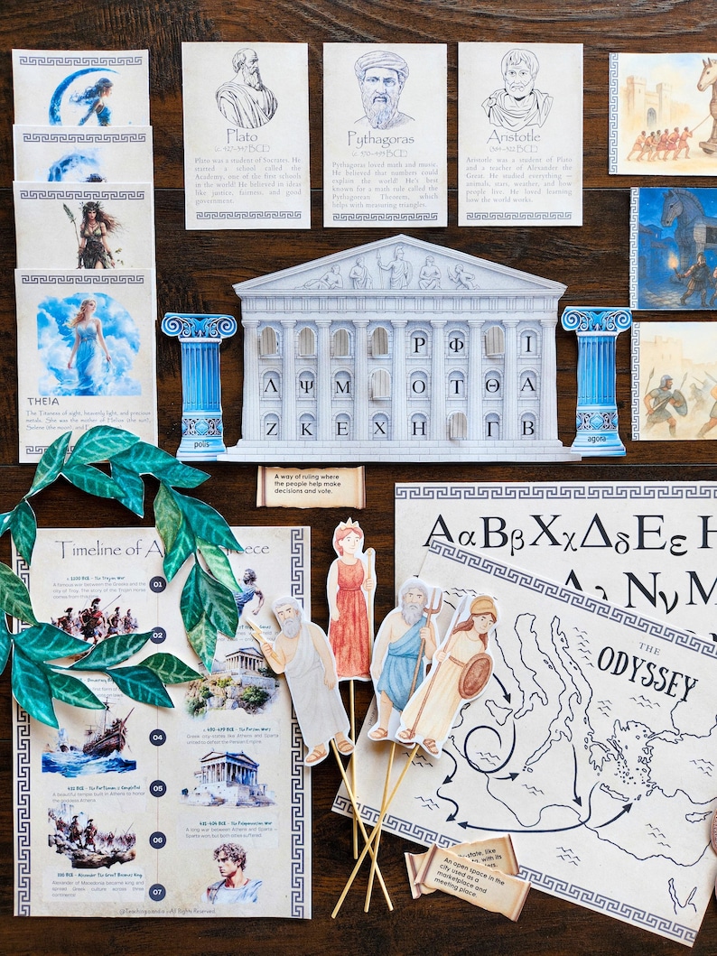 Ancient Greece Activity Pack: History, Myths, and Crafts (digital ...
