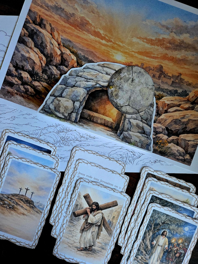 Resurrection Story Printable Pack | Christian Easter Bible Study, 3D ...