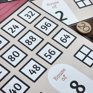 Card House Math Multiplication Houses: Math Learning Activity (printable) - Etsy