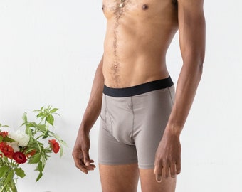 Organic Cotton Boxer Briefs - Single pair of men’s underwear - Natural fiber underwear