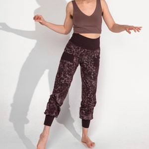 Cosmic Chaos Cozy Joggers - Organic Cotton Full Fabric Printed Sweatpants with Pockets