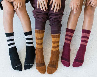 Organic Cotton Crew Socks - Packs of soft and breathable tall socks